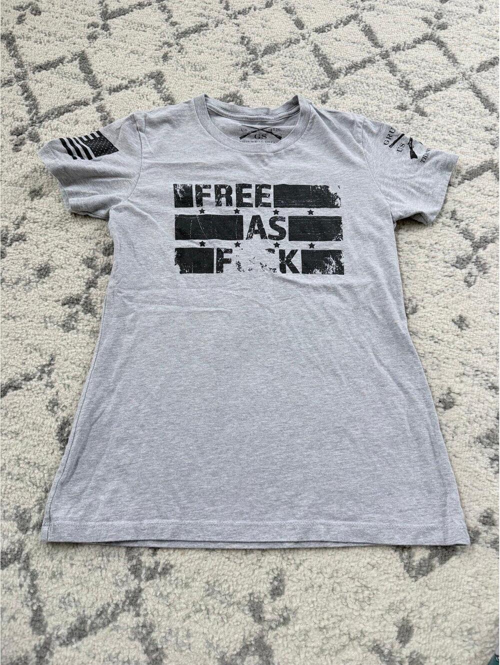 Grunt Style “Free as F**k” Patriotic Graphic Tee